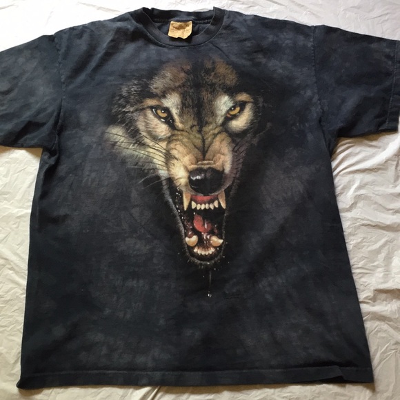 snarling wolf t shirt